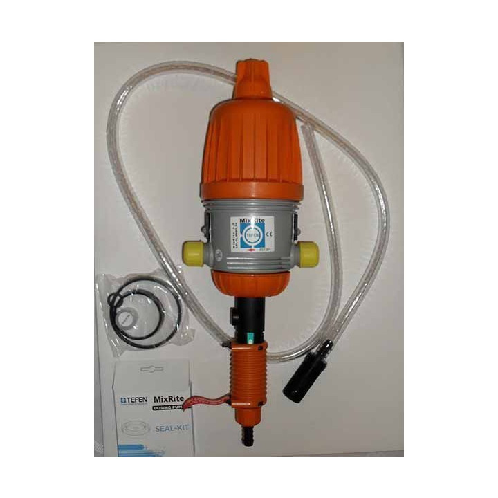 Tefen mixrite dugattyús  tápoldatozó készülék 10m³/h 0,3-2%, 8000l/h kézi kapcsolású (76/0365)