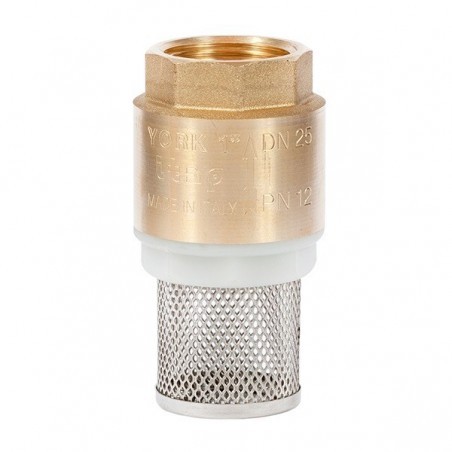 Réz visszacsapó szelep szűrőkosárral 5/4"
