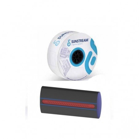 Sunstream TPD csepegtető szalag 6 mil, 10 cm, 1,4 L / h,  3000 m 15,7 Ft / m (akár 14,28Ft/m)