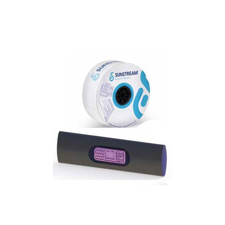 Sunstream FLD csepegtető szalag 6 mil, 30 cm, 1,2 L / h,  3000 m 15,5 Ft / m (akár14,1Ft/m)