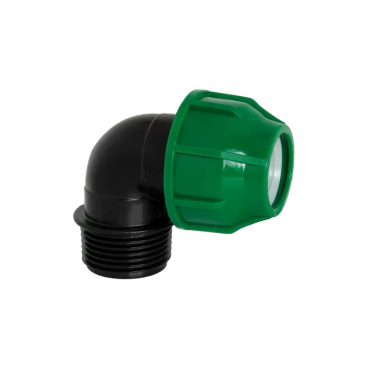 KPE,MPE könyök 32 x 3/4" tok x KM (zöld,10bar)