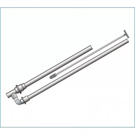 PVC pumpa 2 visszacsapó szeleppel 32/50-40-50 (húzószárral)