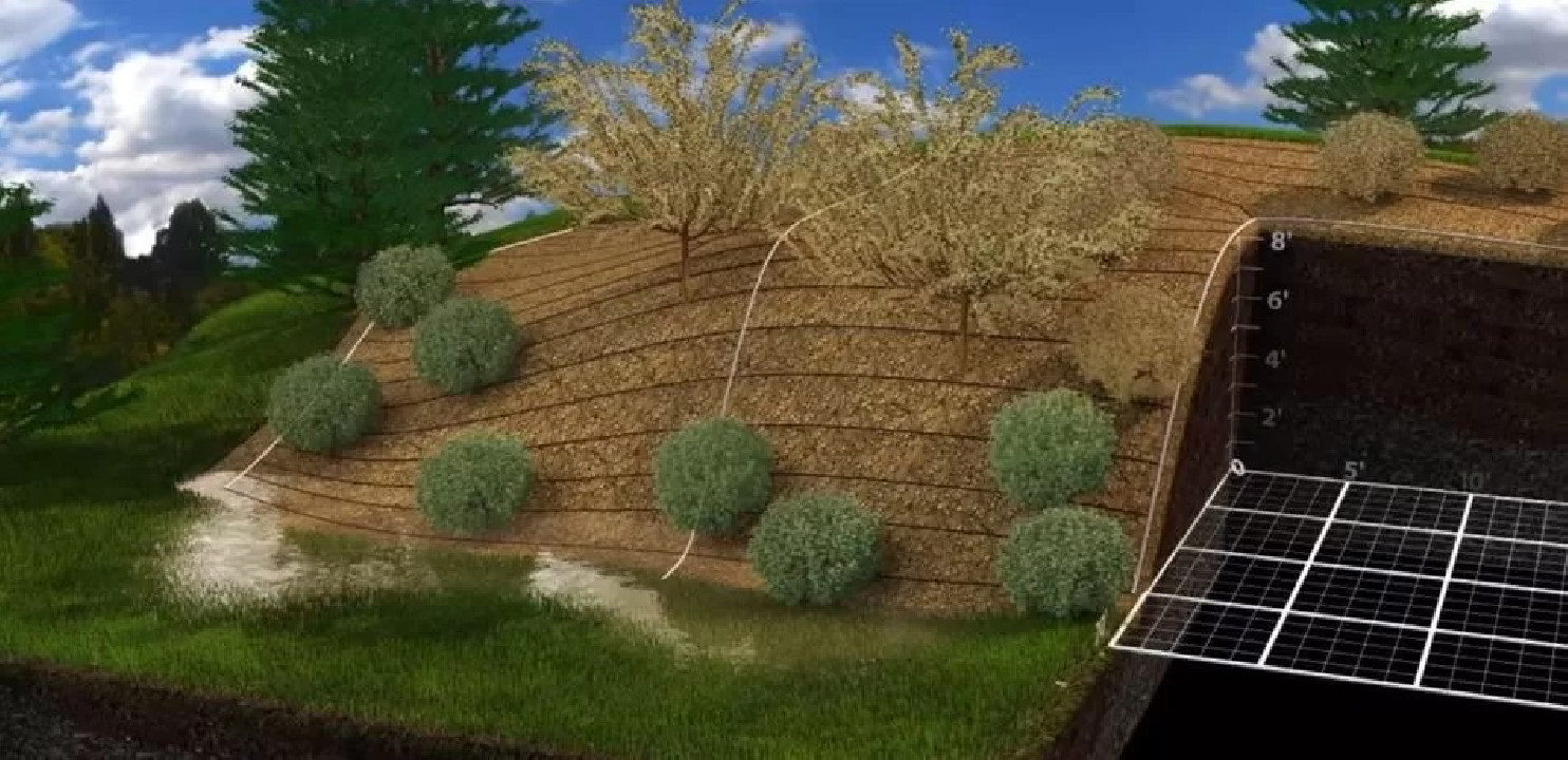 PC csepegtető cső Dynomac PC DN 16 mm 75 cm, 4 l/h, 100 m nyomás kompenzált ( föld alá is fektethető ) ( 115 Ft / m )