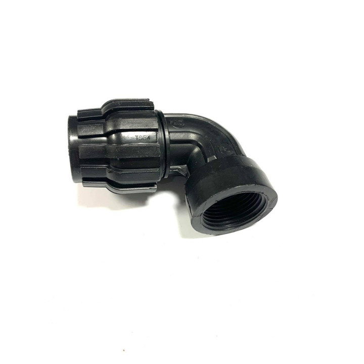 KPE MPE könyök 32 x 3/4" tok x BM (fekete,10bar)