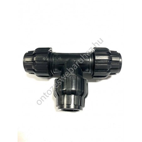 KPE MPE T idom 32 x 32 x 32 fekete 10 bar