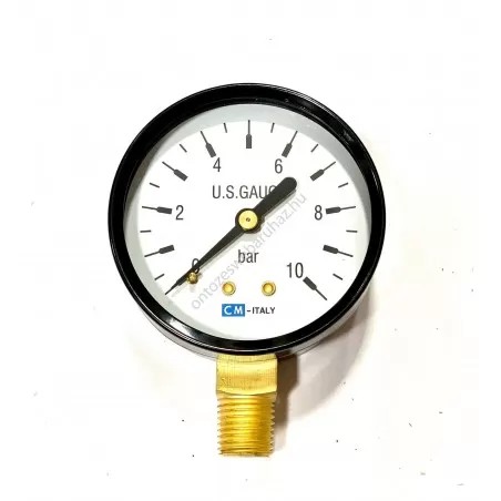 Nyomásmérő óra 0-10 bar (Álló)