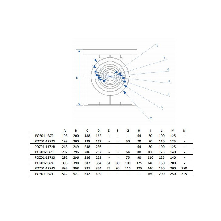 Szelepakna 30x30x30cm (tető nélkül)