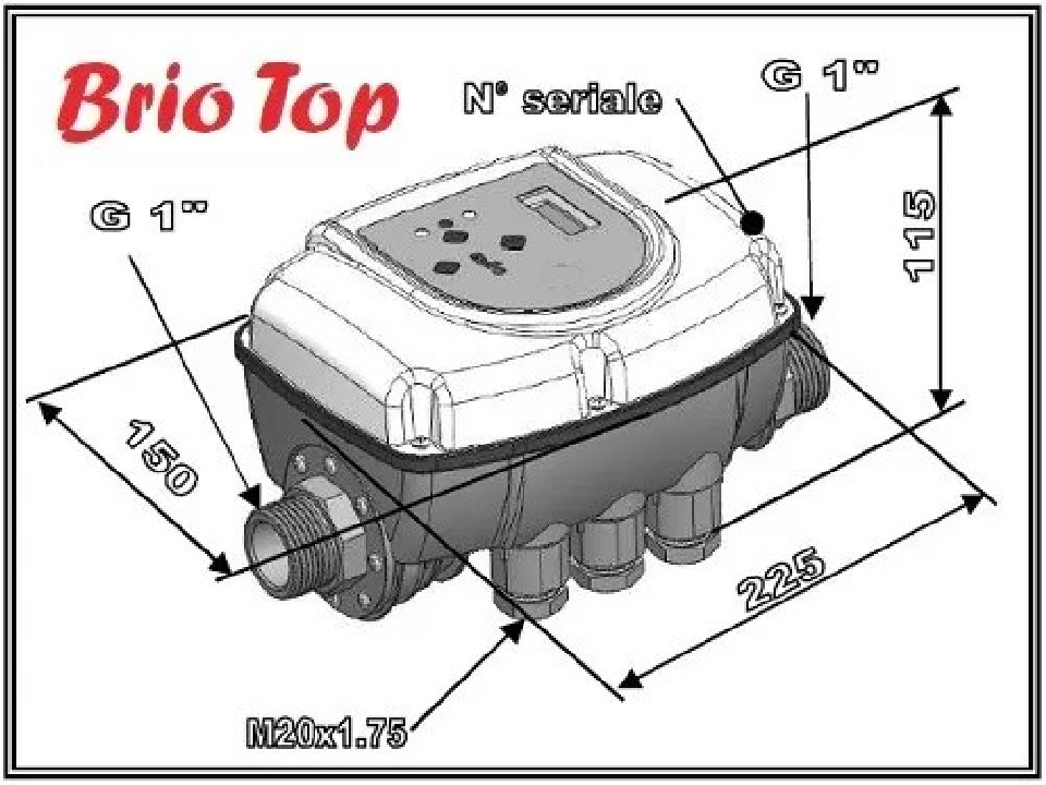 ITALTECNICA BRIO-TOP szivattyú vezérlő