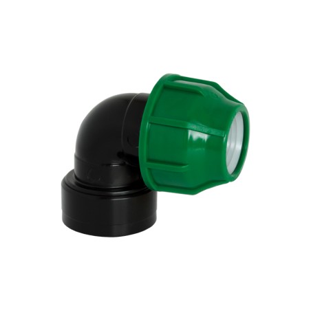 KPE MPE könyök 40 x 3/4" tok x BM (zöld,10bar)