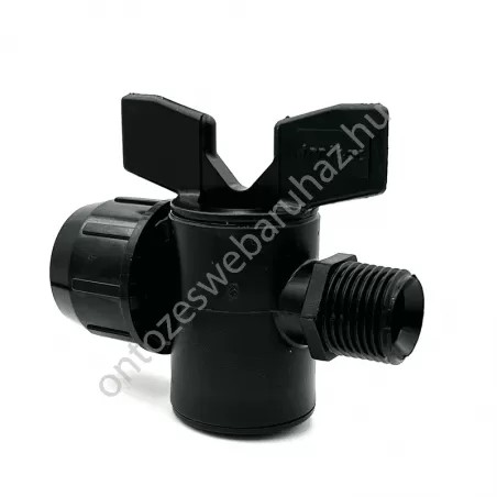 Mezőgazdasági csap (fekete) Km / Tok D25X1/2 8bar