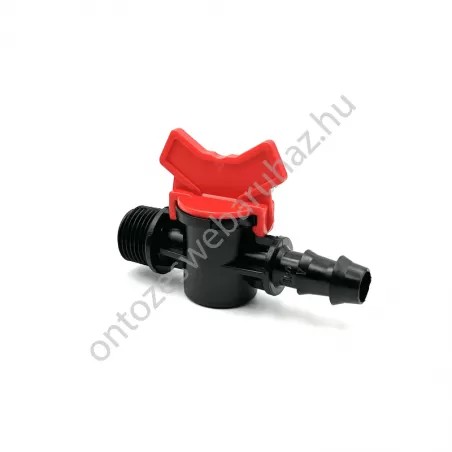 Csap bordás-menetes 16x1/2" KM