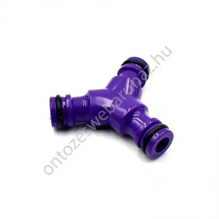 Műanyag gyors csatlakozós Y elosztó 1/2"R