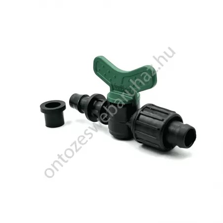 Gumigyűrűs körmös csepegtető szalag csapos indító (zöld) 17x15mm