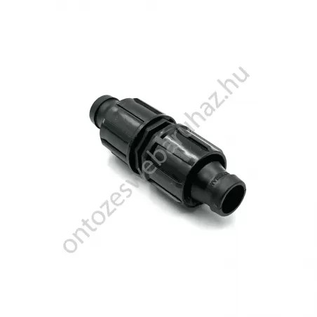 Csepegtető szalag toldó DN 17 x 17 egyenes szorítógyűrűvel