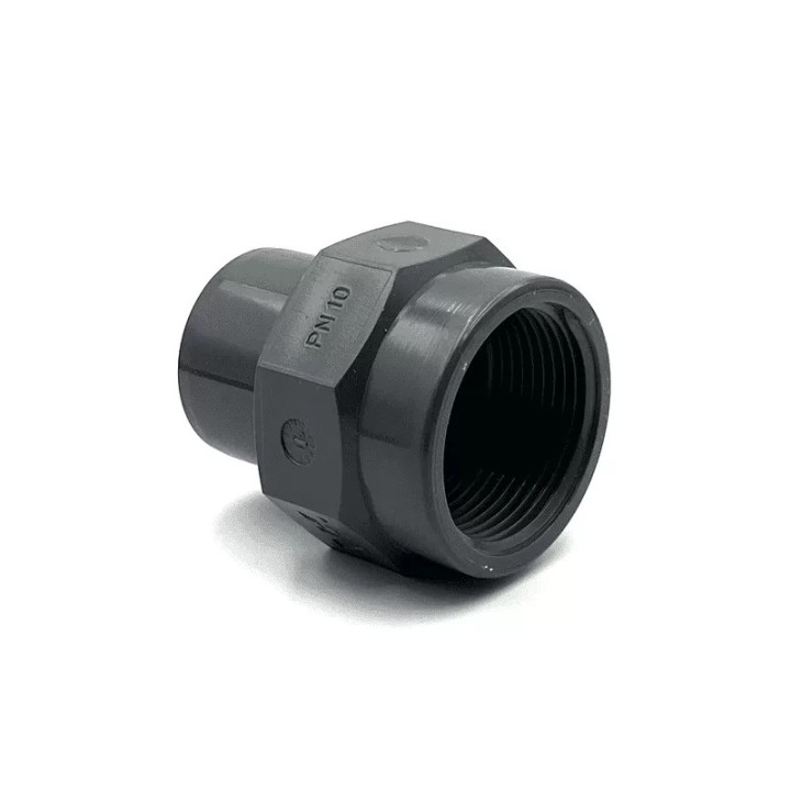 PVC belső menetes toldás 50/63 mm x 2" BM