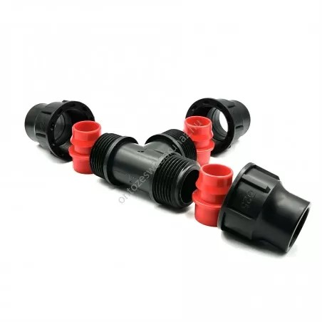 Variálható menetes T idom 25x25x25 PP