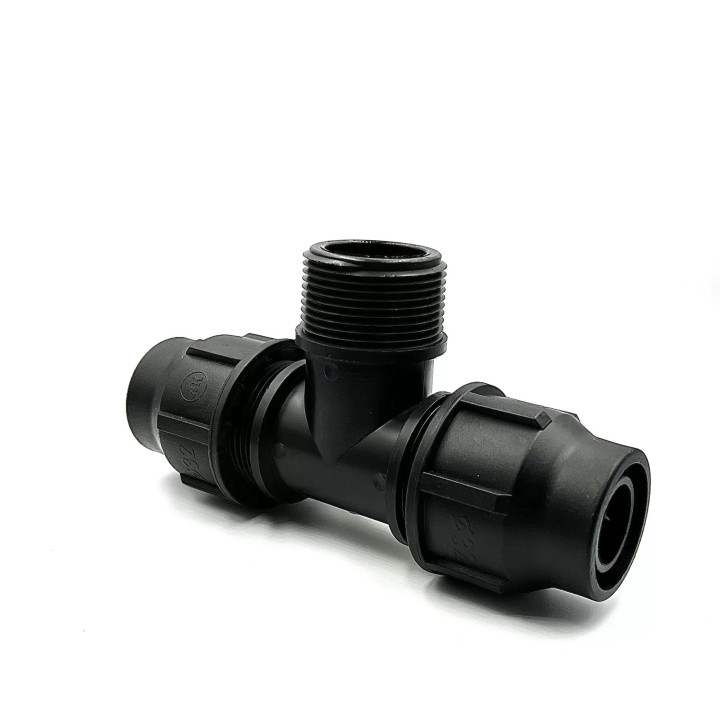 Variálható menetes T idom 32x1/2"KMx32 PP