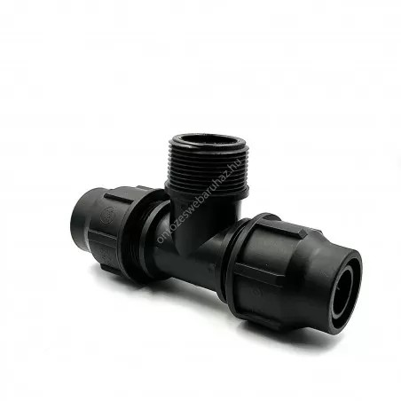 Variálható menetes T idom 32x3/4"KMx32 PP