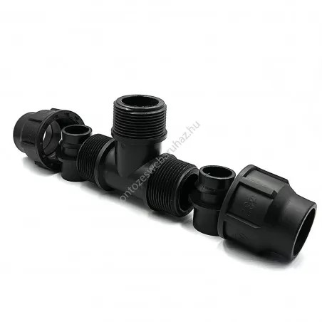 Variálható menetes T idom 32x1,1/4"KMx32 PP