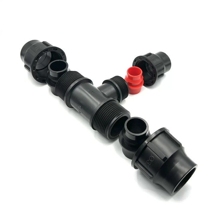 Variálható menetes T idom 32x25x32 PP