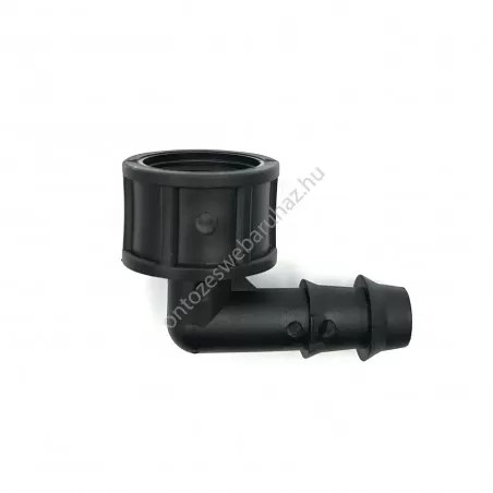 Könyök bordás menetes 16 x 1/2 BM