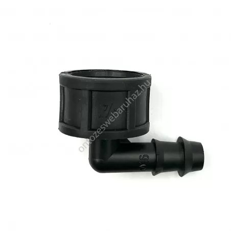 Könyök bordás menetes 16 x 3/4 BM