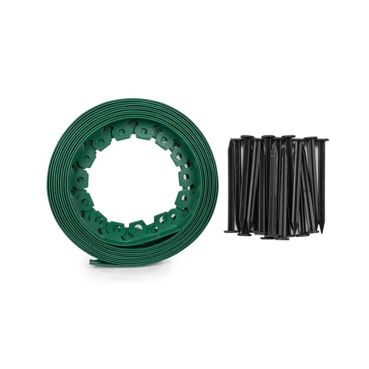 Kerti szegély szett easy border 10m x 4cm zöld