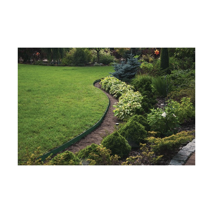 Kerti szegély szett easy border 10m x 4cm barna