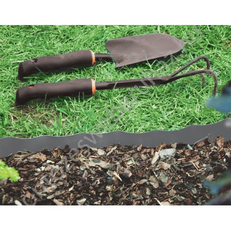 Bradas univerzális ágyásszegély szürke 9m x 20cm