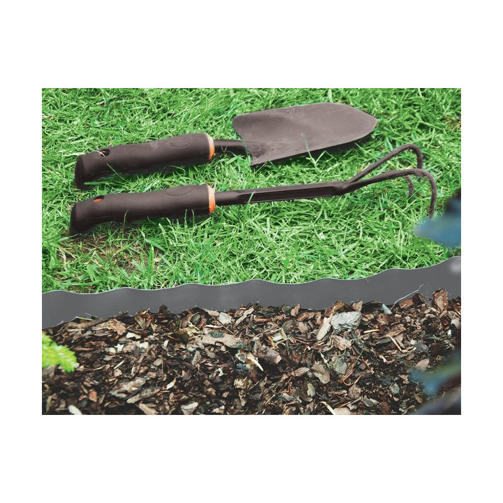 Bradas univerzális ágyásszegély szürke 9m x 20cm