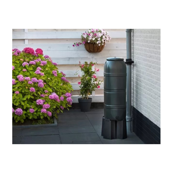 Esővízgyűjtő 100l zöld műanyag 96x36x32cm 'Slimline'