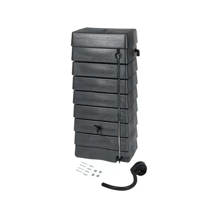 Esővízgyűjtő 276l fali antracit műanyag 135x60x40cm