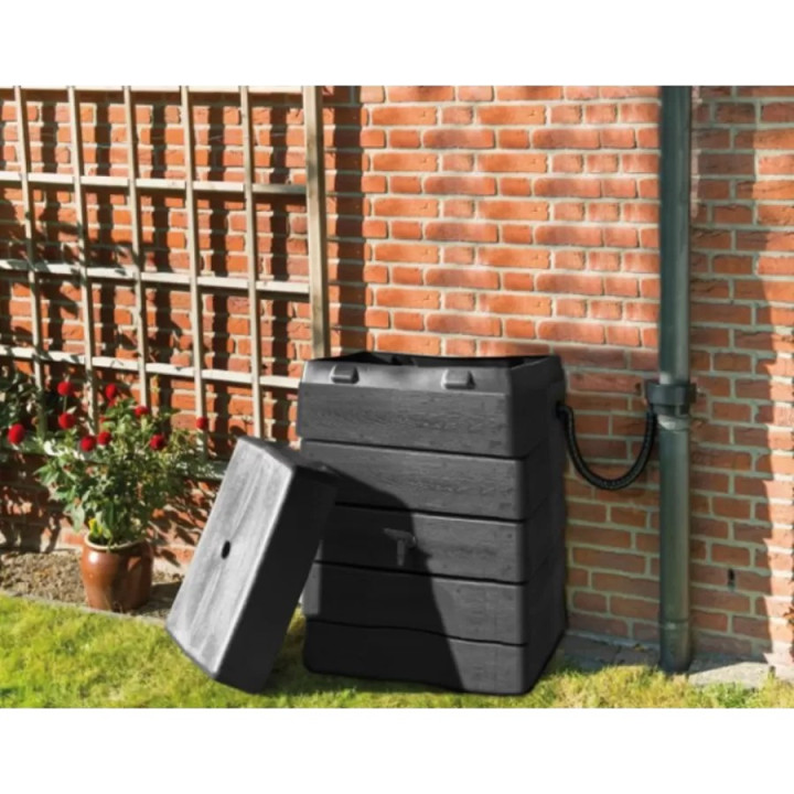 Esővízgyűjtő 168l fali antracit- öntözéswebáruház.hu