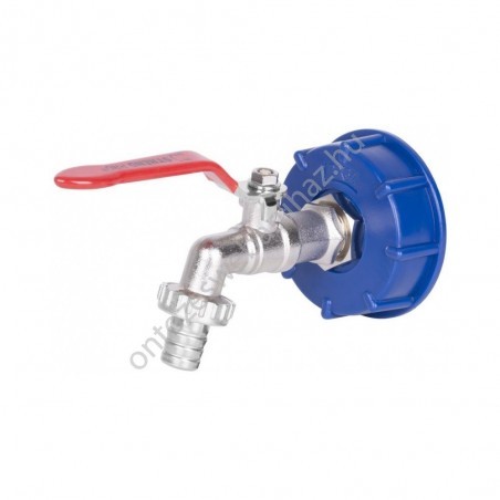 IBC Csatlakozó Fém csappal 3/4"  tömlőhöz
