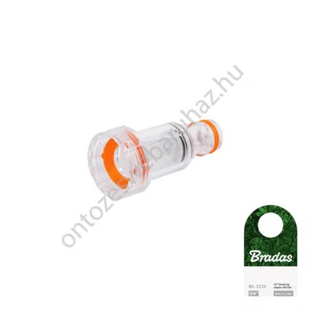 Prémium csap csatlakozó 3/4” BM beépített szűrővel