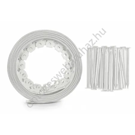 Kerti szegély szett easy border 10m x 4cm világos szürke