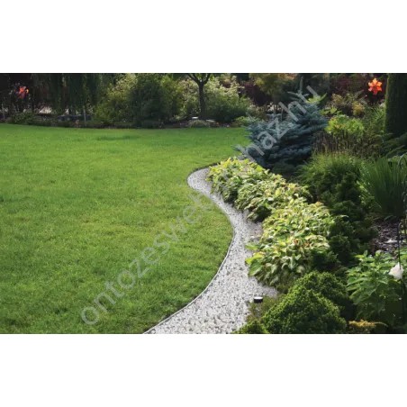 Kerti szegély szett easy border 10m x 4cm világos szürke