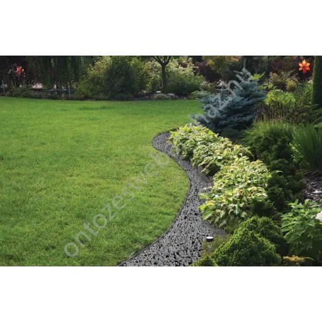 Kerti szegély szett easy border 10m x 4cm grafit