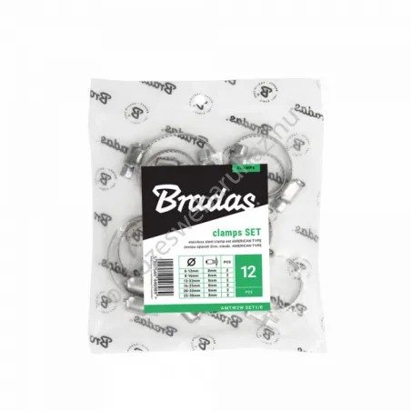 Amerikai tömlőbilincs készlet 6-38mm 12db