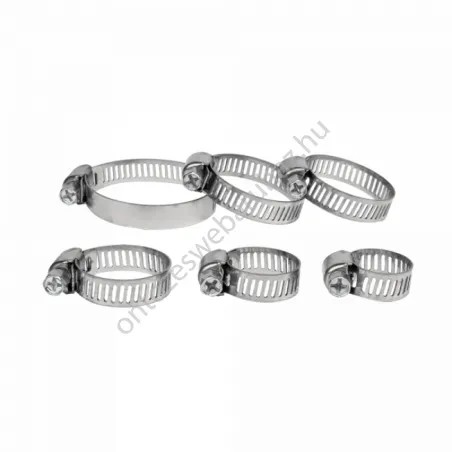 Amerikai tömlőbilincs készlet 6-38mm 12db