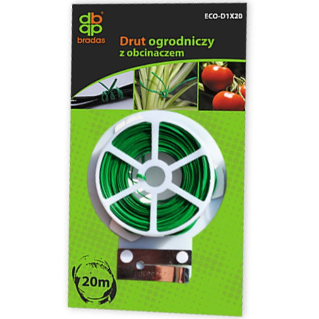 Kötöződrót zöld, lapos műanyag bevonattal 30fm