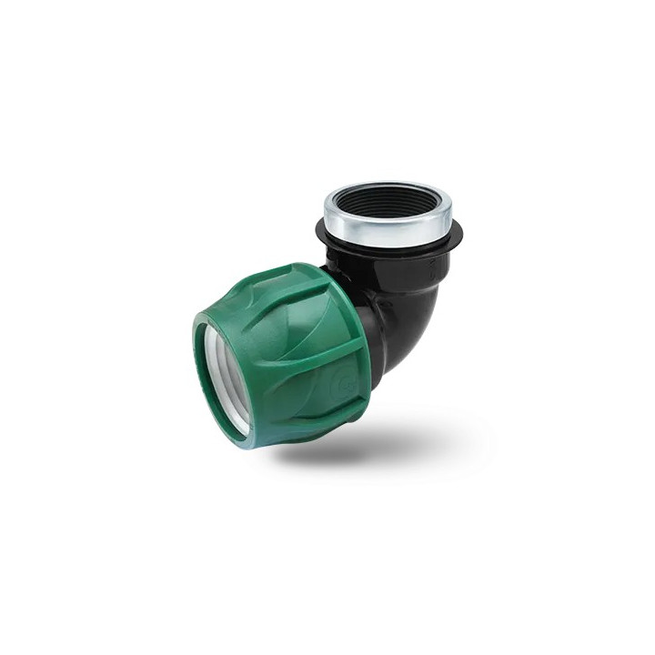 KPE MPE könyök 32 x 3/4" tok x BM (zöld,10bar)