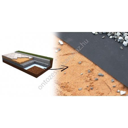 Geotextília 50 g 1,1 x 50m fekete