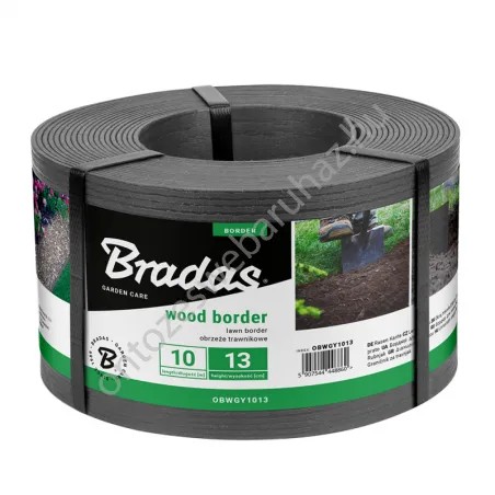 Fahatású gyepszegély - szürke 130mm x 10m