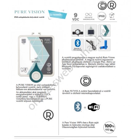 Rain Pure Vision 2.0 Bluetoouth 6 zónás 9VDC