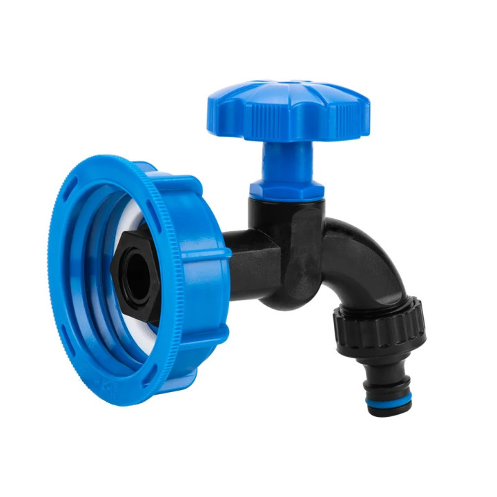 IBC CSATLAKOZÓ KEREK CSAPPAL 1/2R gyors csatlakozóval