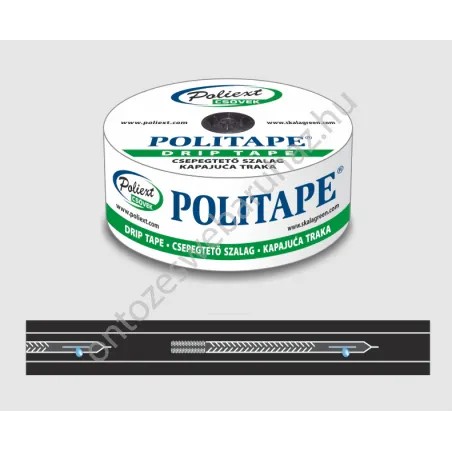 Politape csepegtető szalag 6 mil, 10 cm, 1,5 L / h, 3000 m ( 16,9 Ft / m )