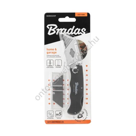 Összecsukhatós univerzális kés 19mm penge (DIY-KN190201/B)