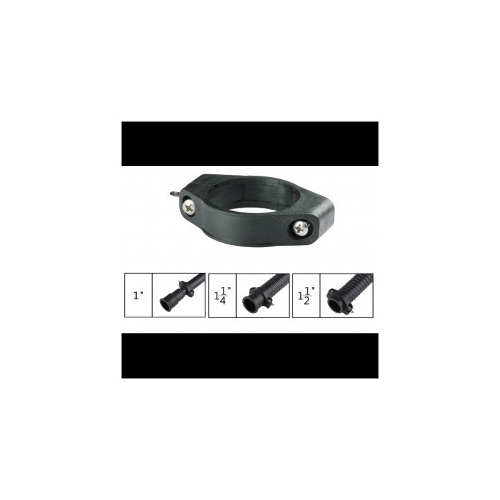 Műanyag csőbilincs 32mm bordás,spirál tömlőkhöz