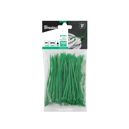 Bradas UV álló gyorskötöző árnyékoló hálókhoz 15 cm 100 db/cs